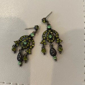 Green earrings